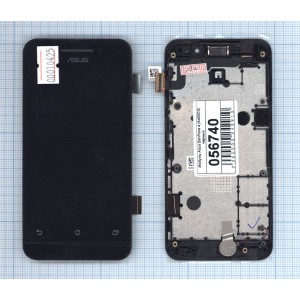 Модуль (матрица + тачскрин) Asus ZenFone 4 (A400CG) черный с рамкой